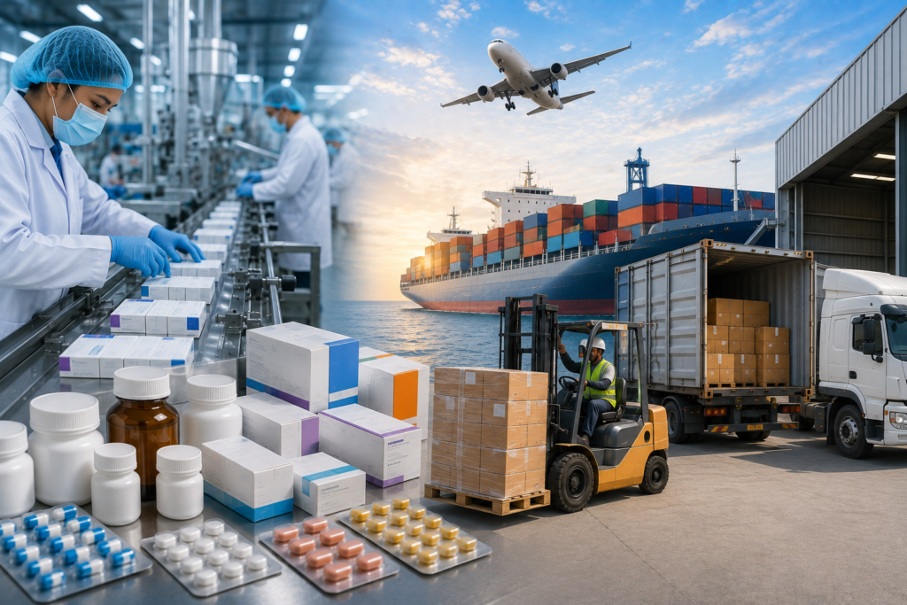 Efficient Export Process & Timely Pharmaceutical Delivery
